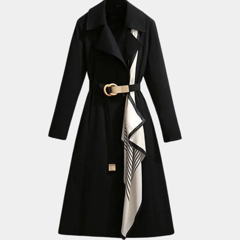 Eleganter Damen-Trenchcoat Herbst Modell mit Gürtel
