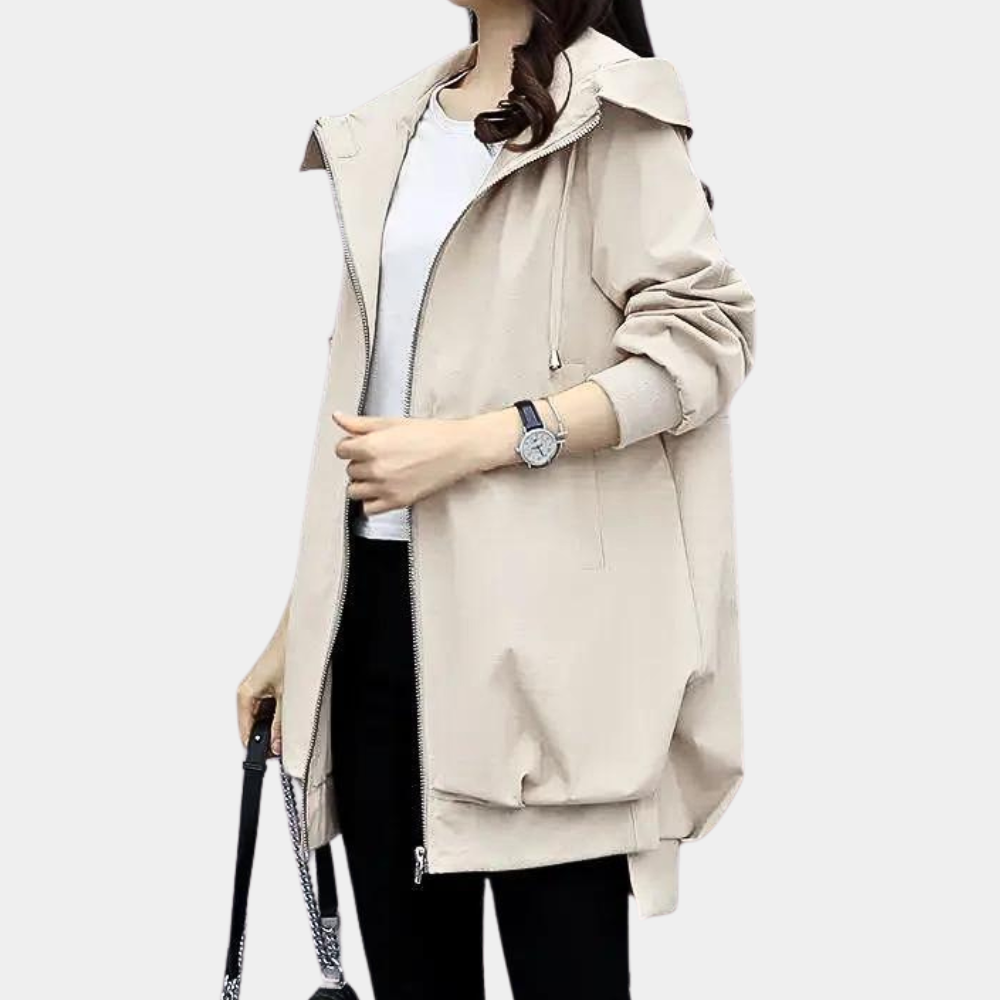 Übergangsjacke Damen Kapuze Modern Stil