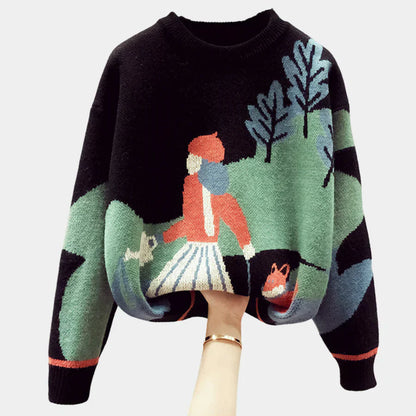 Weicher Strickpullover Damen Luxus Qualität