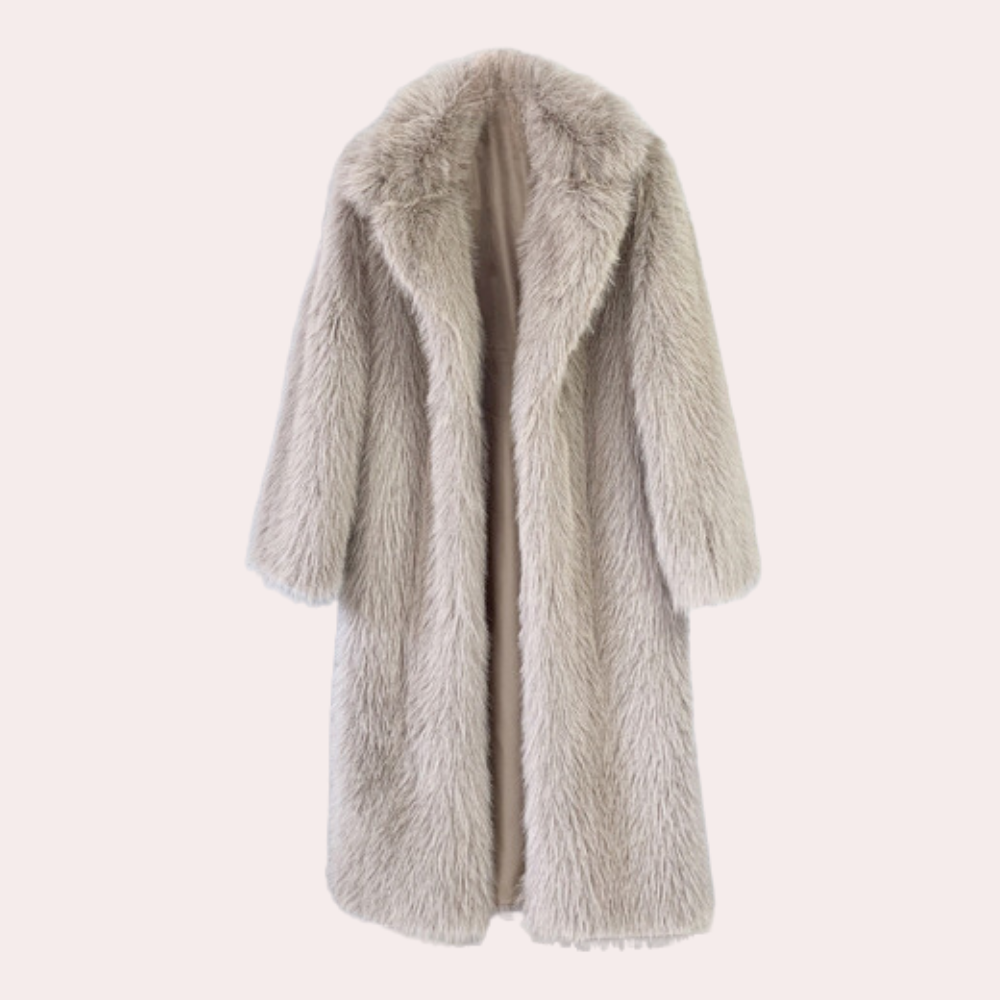 Stylischer Damen Wintermantel Plüsch Elegant