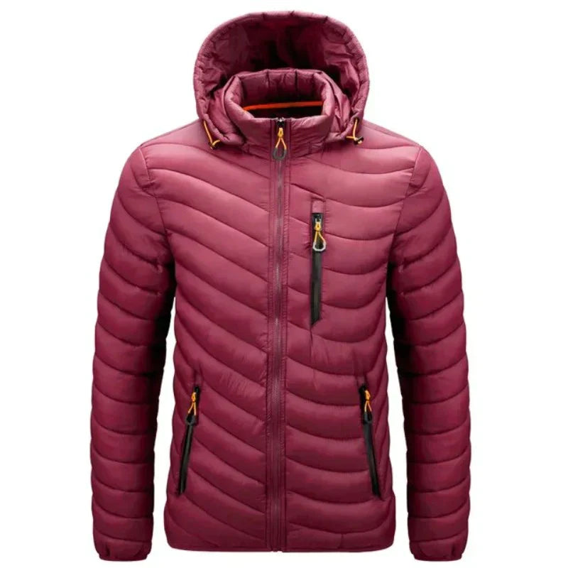Herren Outdoor Jacke Warm Daunenfilled