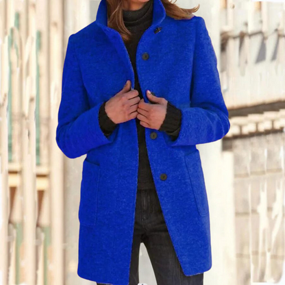 Elegante Damenjacke Stehkragen Chic