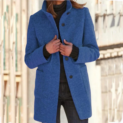 Elegante Damenjacke Stehkragen Chic