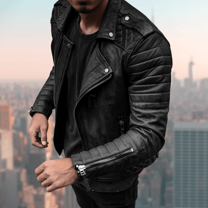 Modische Lederjacke Elegant & Exklusiv - IdealeKleiden