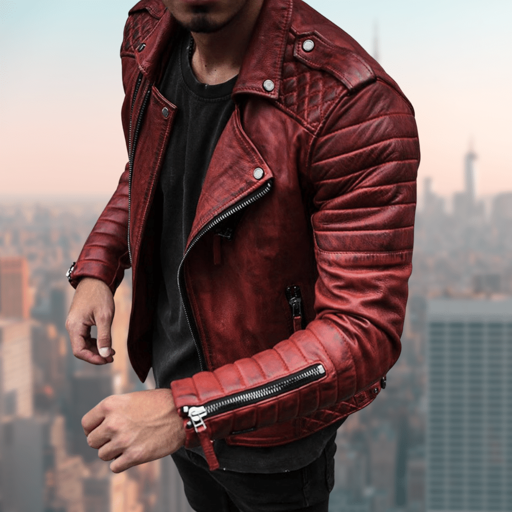 Modische Lederjacke Elegant & Exklusiv