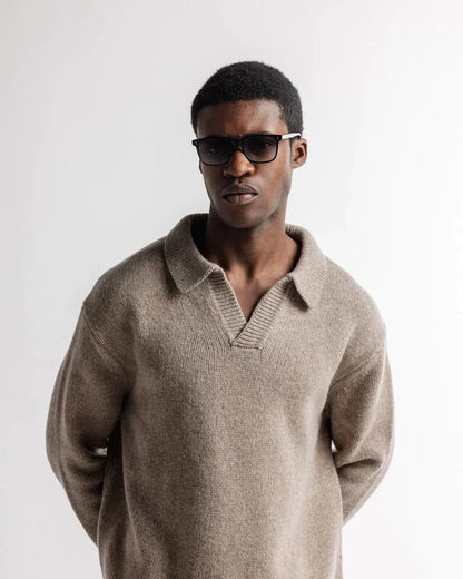 Herren Strickpullover Modern Wollig
