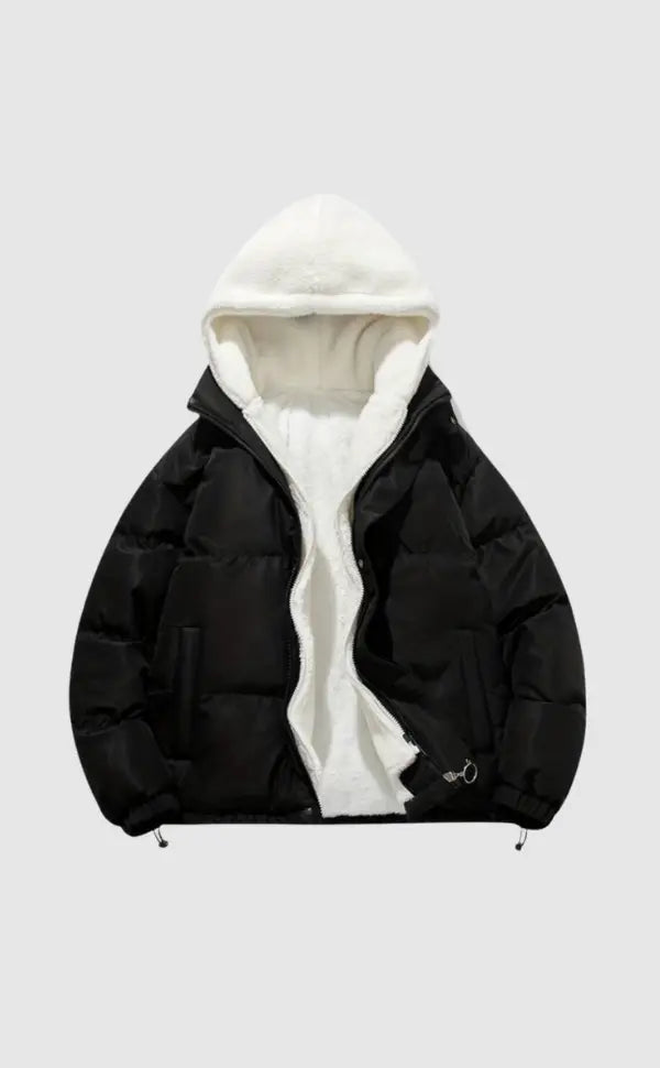 Warme Winterjacke Damen Reißverschluss Soft