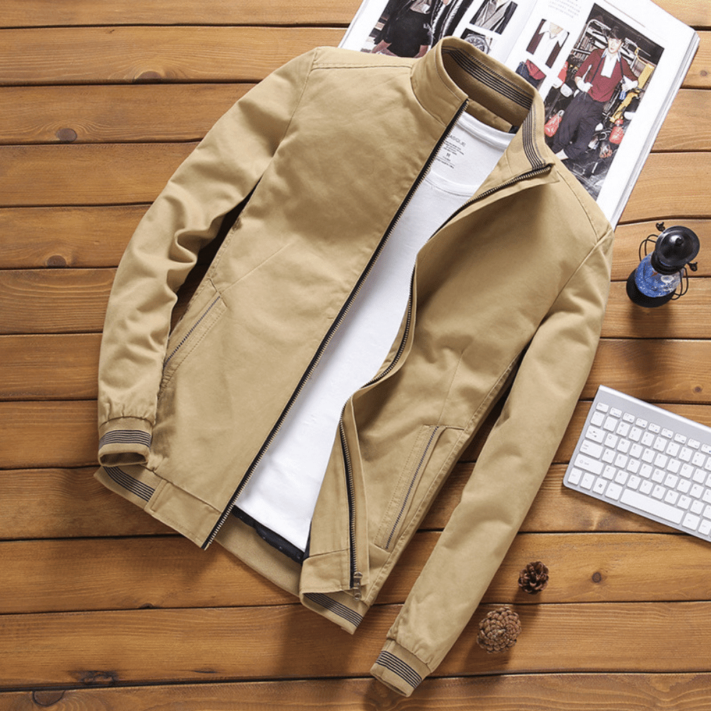 Herren Lederjacke Elegant Style