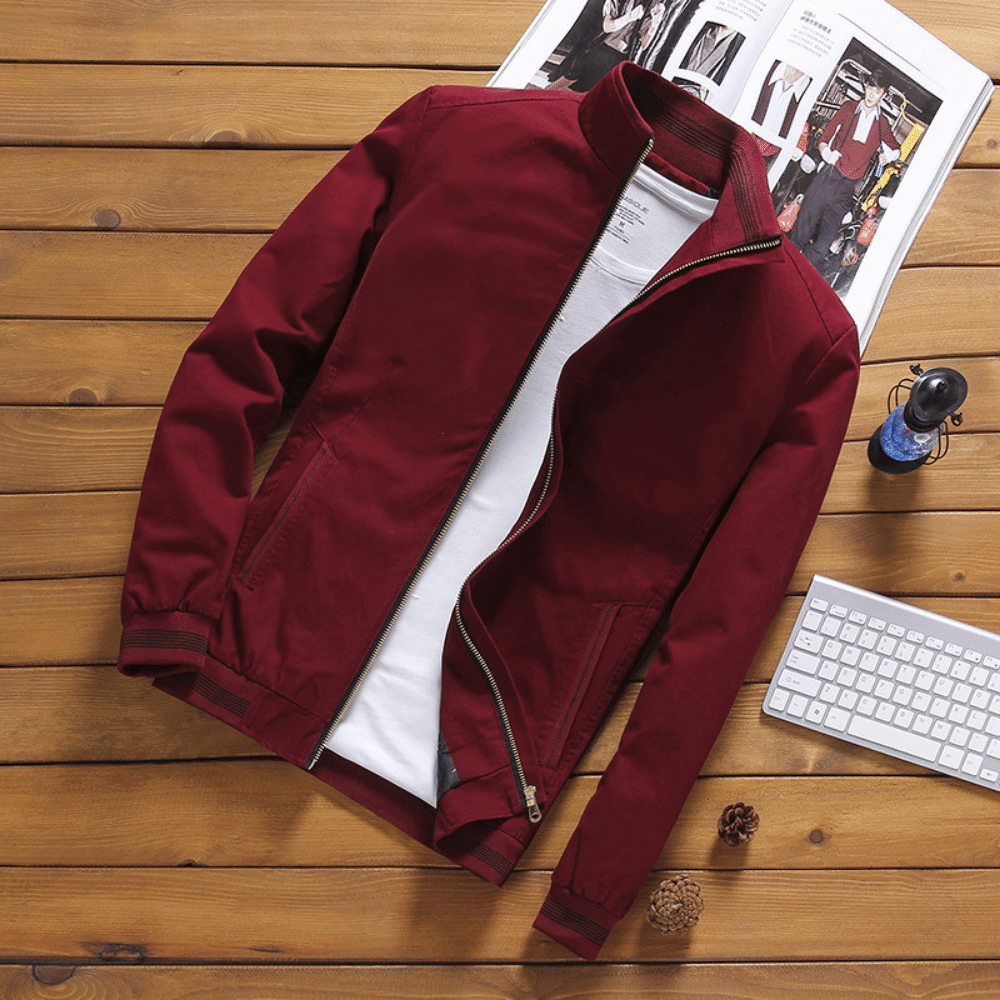 Herren Lederjacke Elegant Style