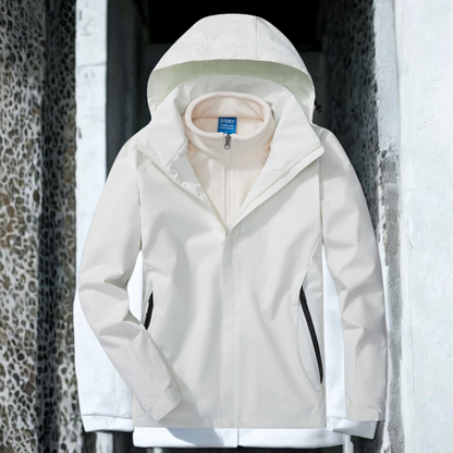 Wasserdichte Outdoor-Jacke 3-in-1 Funktion Fleece-Innenfutter
