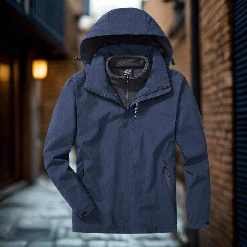 Wasserdichte Outdoor-Jacke 3-in-1 Funktion Fleece-Innenfutter