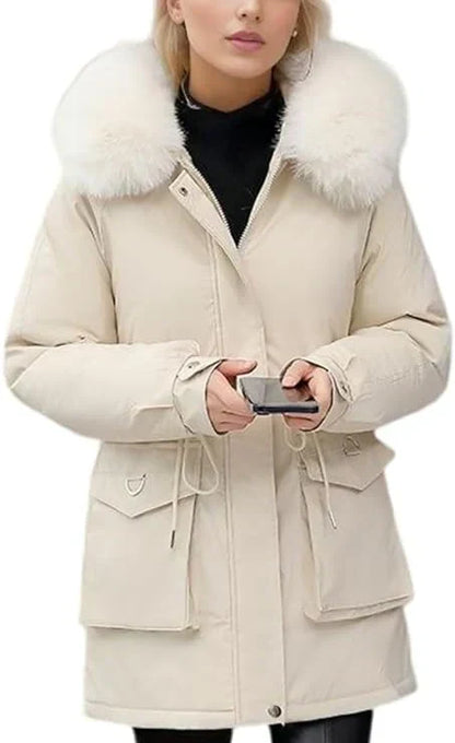 Warme Damen Winterjacke Atmungsaktiv