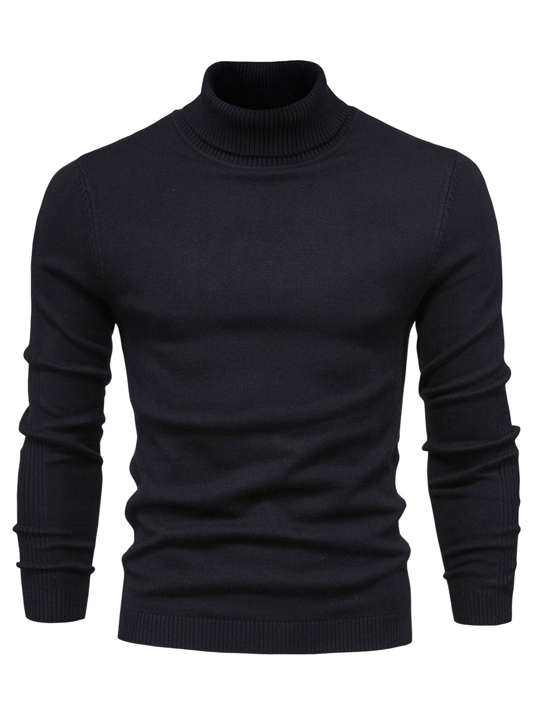 Herren Rollkragenpullover Merinowolle Modern Warm