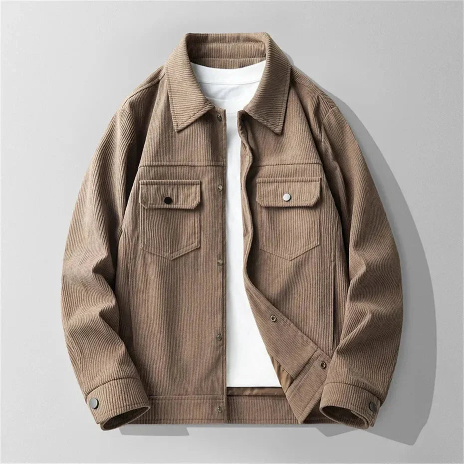 Elegante Damenjacke Cord Beige