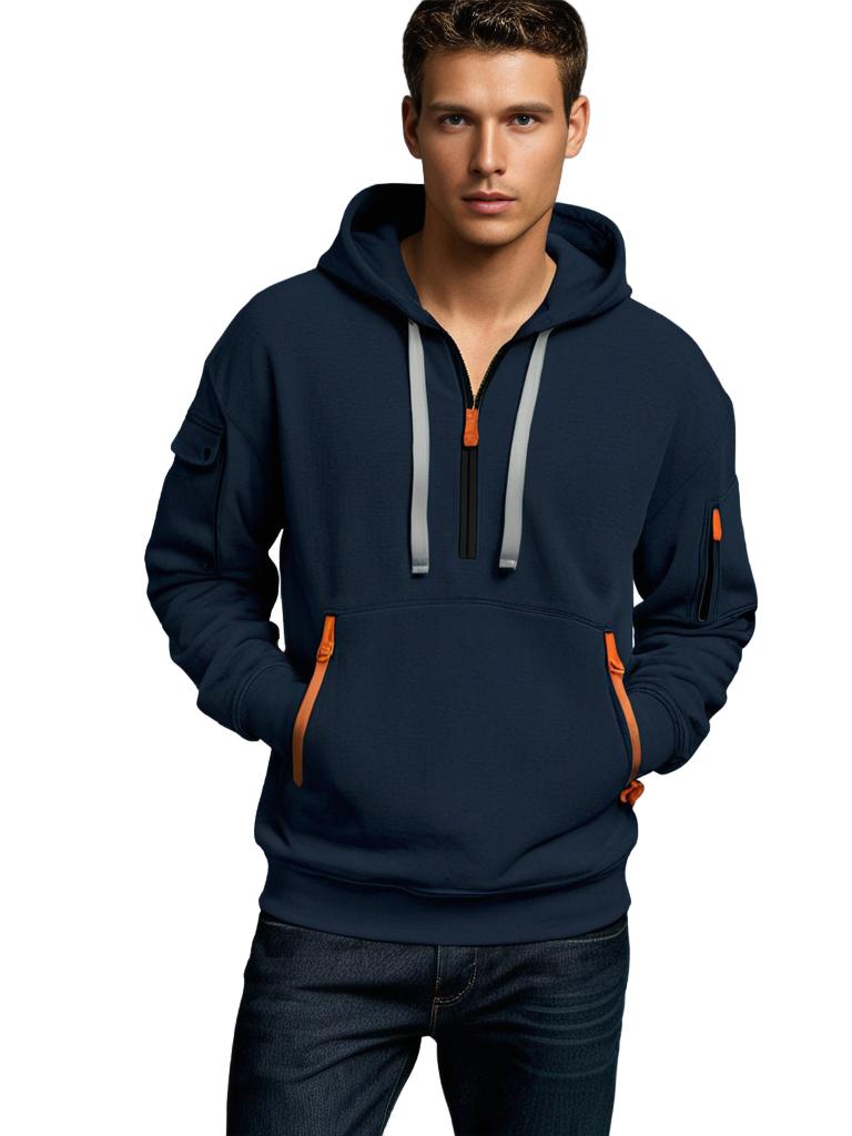 Kapuzenpullover Bequem Leicht Baumwolle