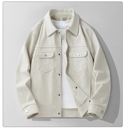Elegante Damenjacke Cord Beige