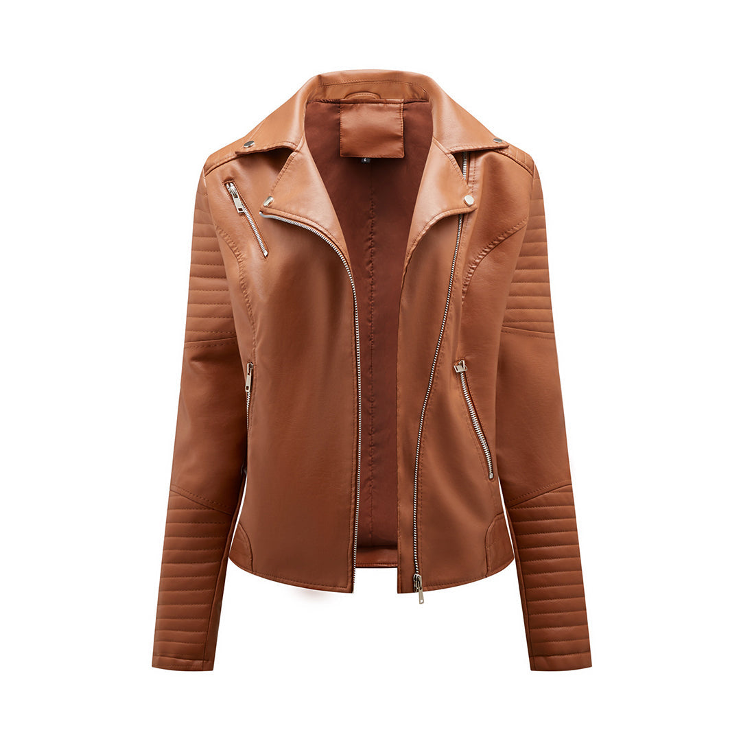 Elegante Damen Lederjacke Modern Style