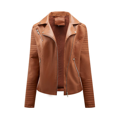 Elegante Damen Lederjacke Modern Style