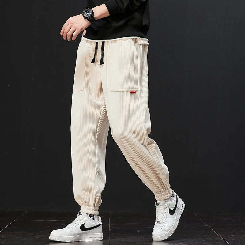 Bequeme Sweatpants Mit Verstellbarem Bund und Großen Taschen