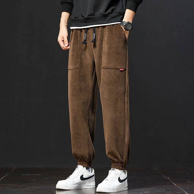 Bequeme Sweatpants Mit Verstellbarem Bund und Großen Taschen