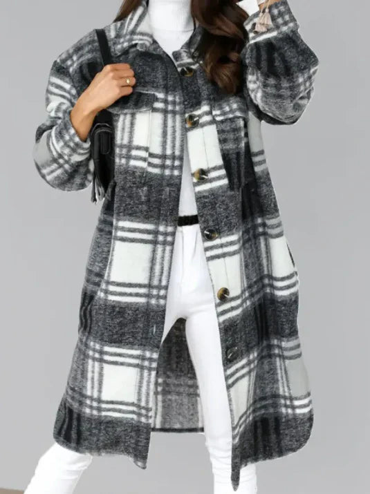 Stylischer Wollmantel Damen Eleganz
