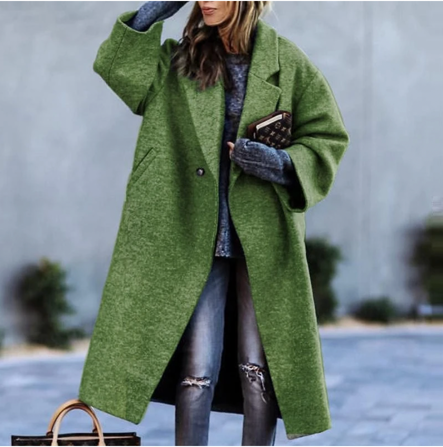 Lange Frauenwinterjacke Warm