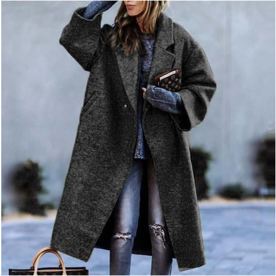 Lange Frauenwinterjacke Warm