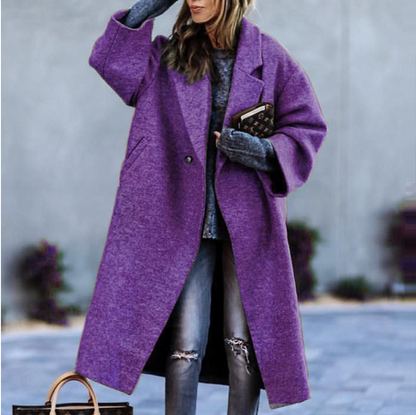 Lange Frauenwinterjacke Warm