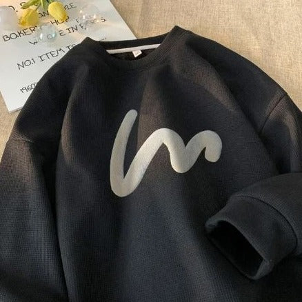 Männer Pullover Wellenmuster Trendy