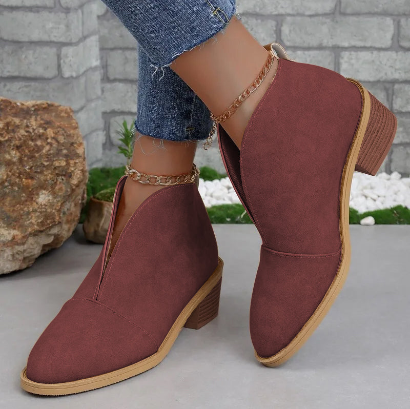 Modische Stiefeletten für Damen Alltag Büro