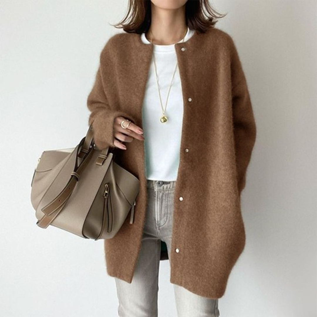 Herbst Cardigan Damen Elegant Warm