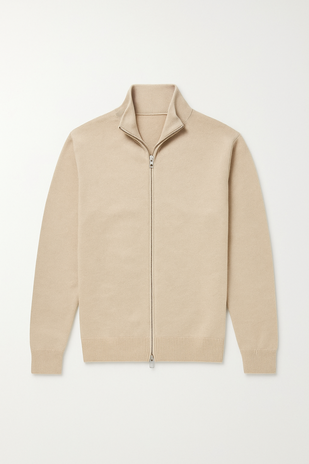 Herren Cardigan Langärmlig Reißverschluss