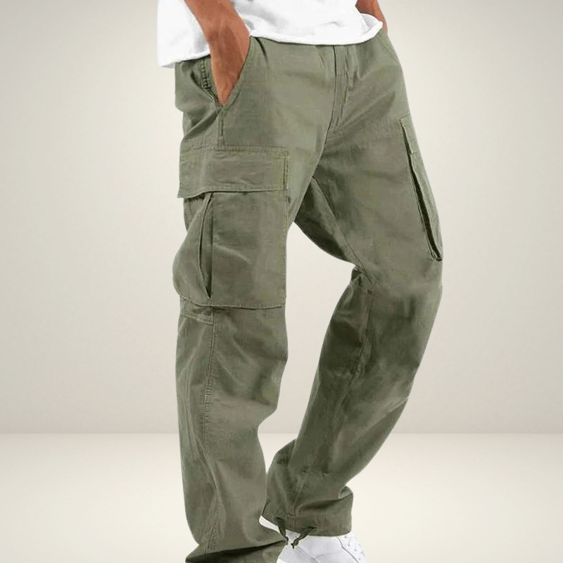 Herren Cargo-Hose Baumwolle Bequem