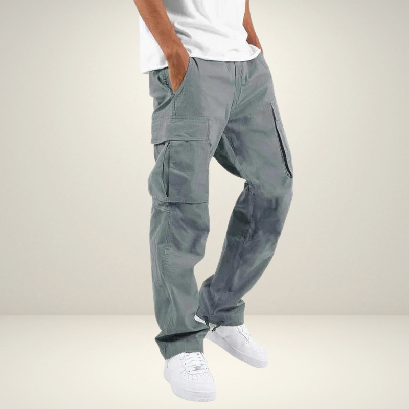 Herren Cargo-Hose Baumwolle Bequem