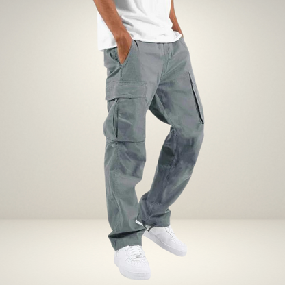 Herren Cargo-Hose Baumwolle Bequem