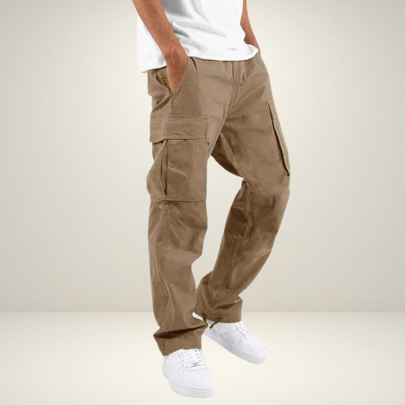 Herren Cargo-Hose Baumwolle Bequem