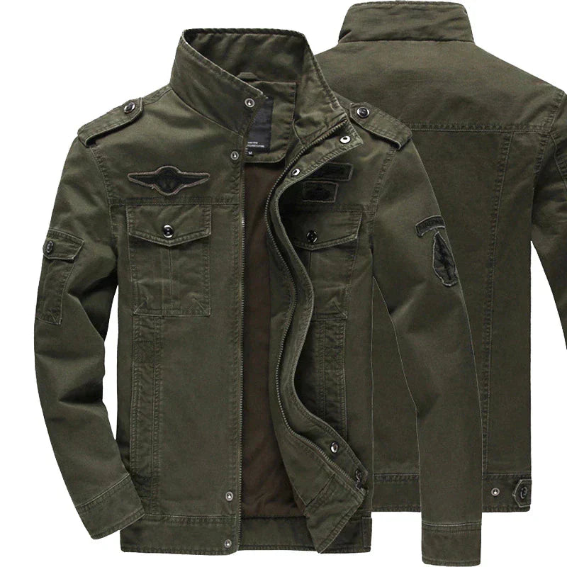 Militär-Jacke Grün Herren Outdoor