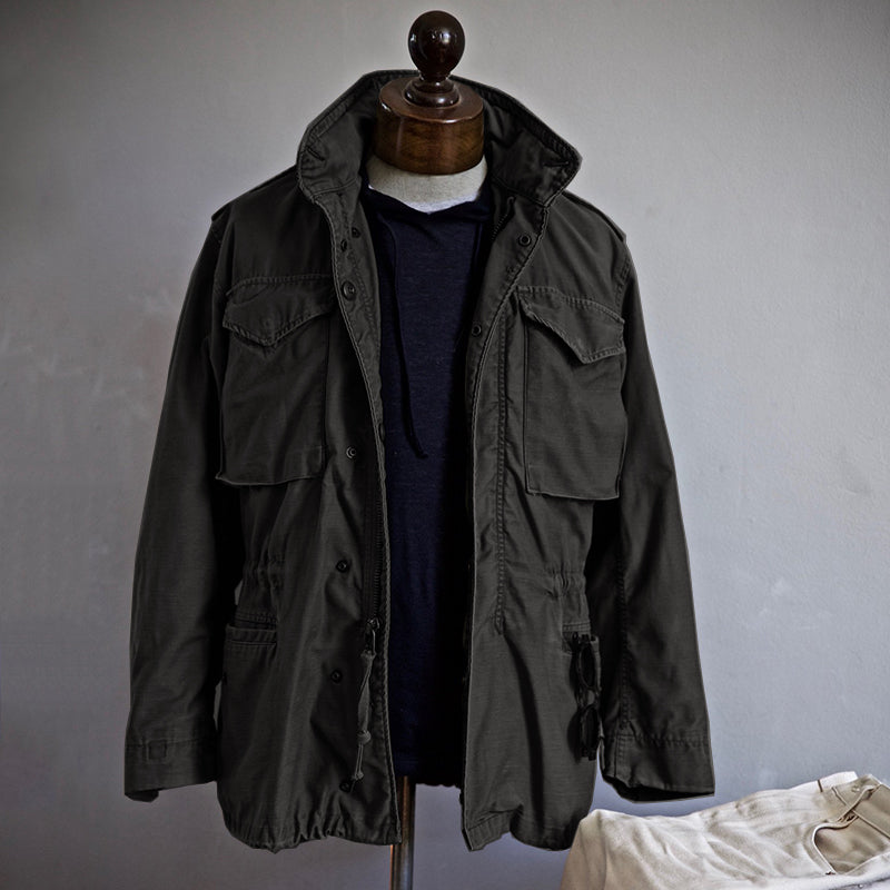 Leichte Herren-Jacke Schwarz Kapuze Sportlich