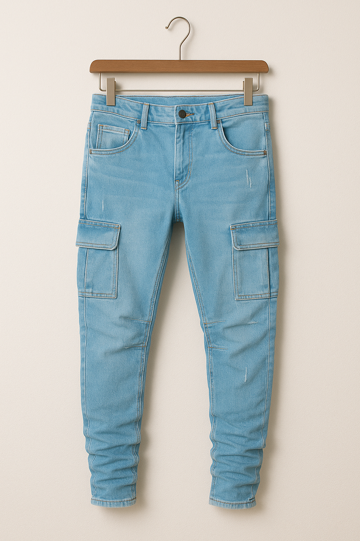 Dehnende Herren Skinny-Jeans mit Taschen
