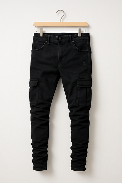 Dehnende Herren Skinny-Jeans mit Taschen