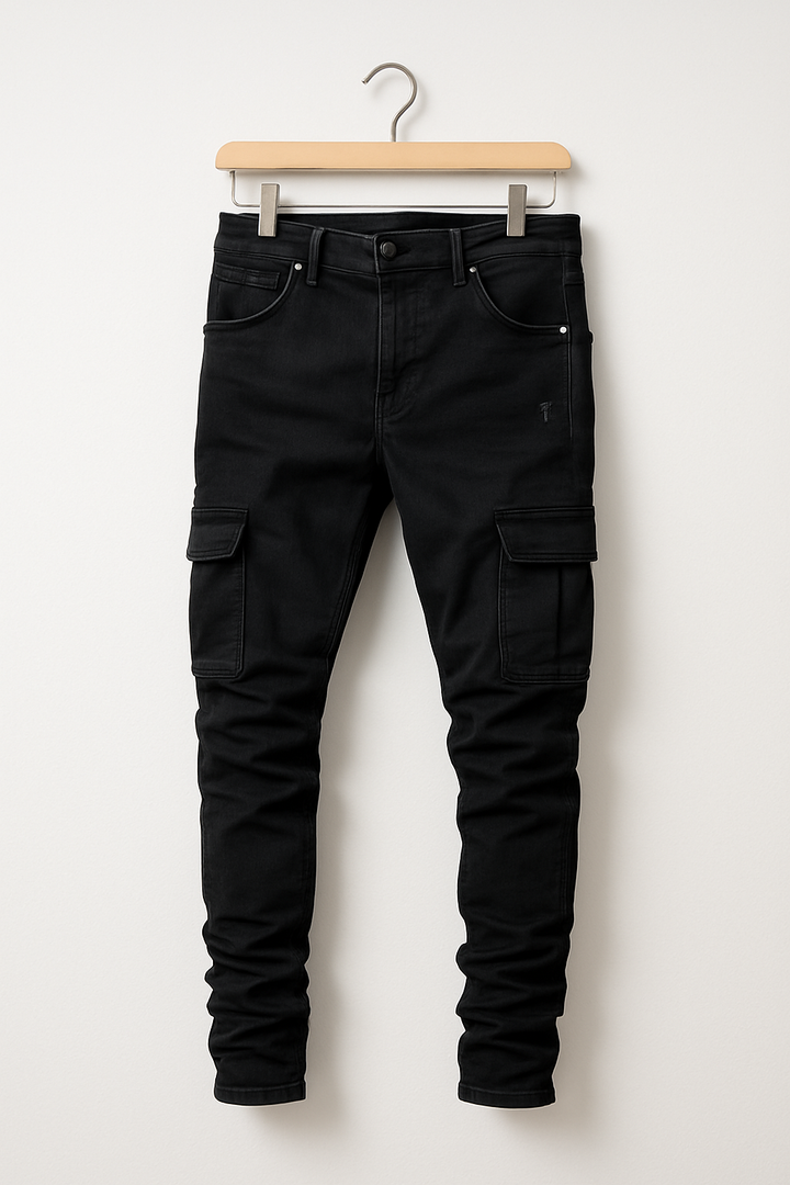 Dehnende Herren Skinny-Jeans mit Taschen