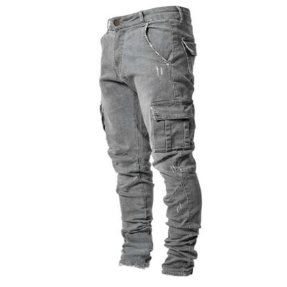 Herren Cargo-Jeans Robust Bequem