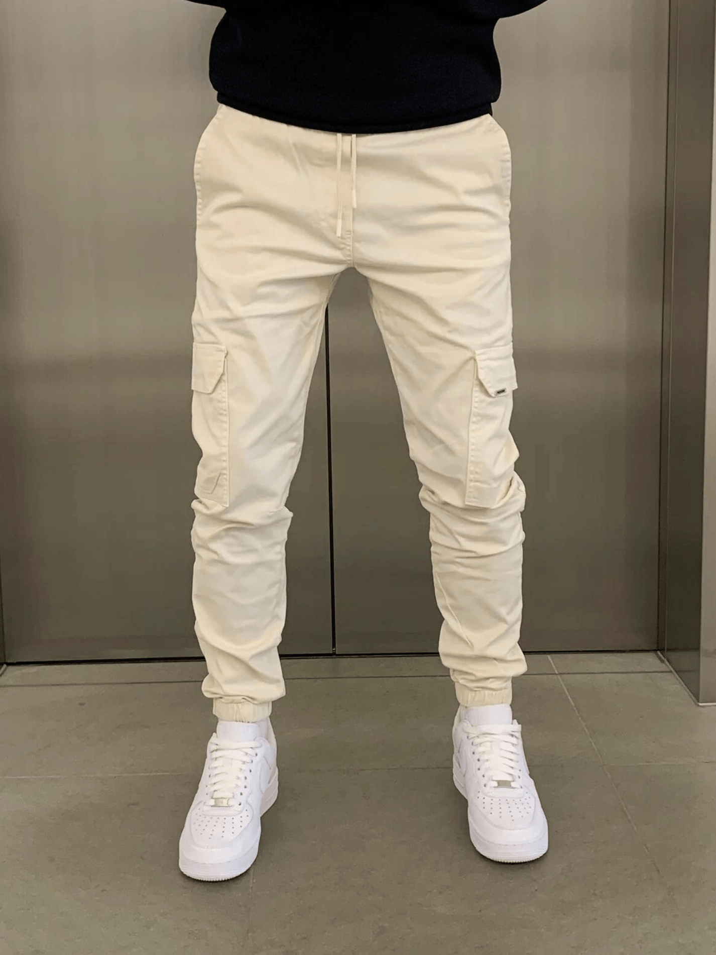 Herren Jogger Skinny Hosen Cargostil