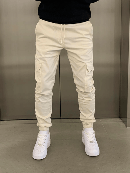 Herren Jogger Skinny Hosen Cargostil