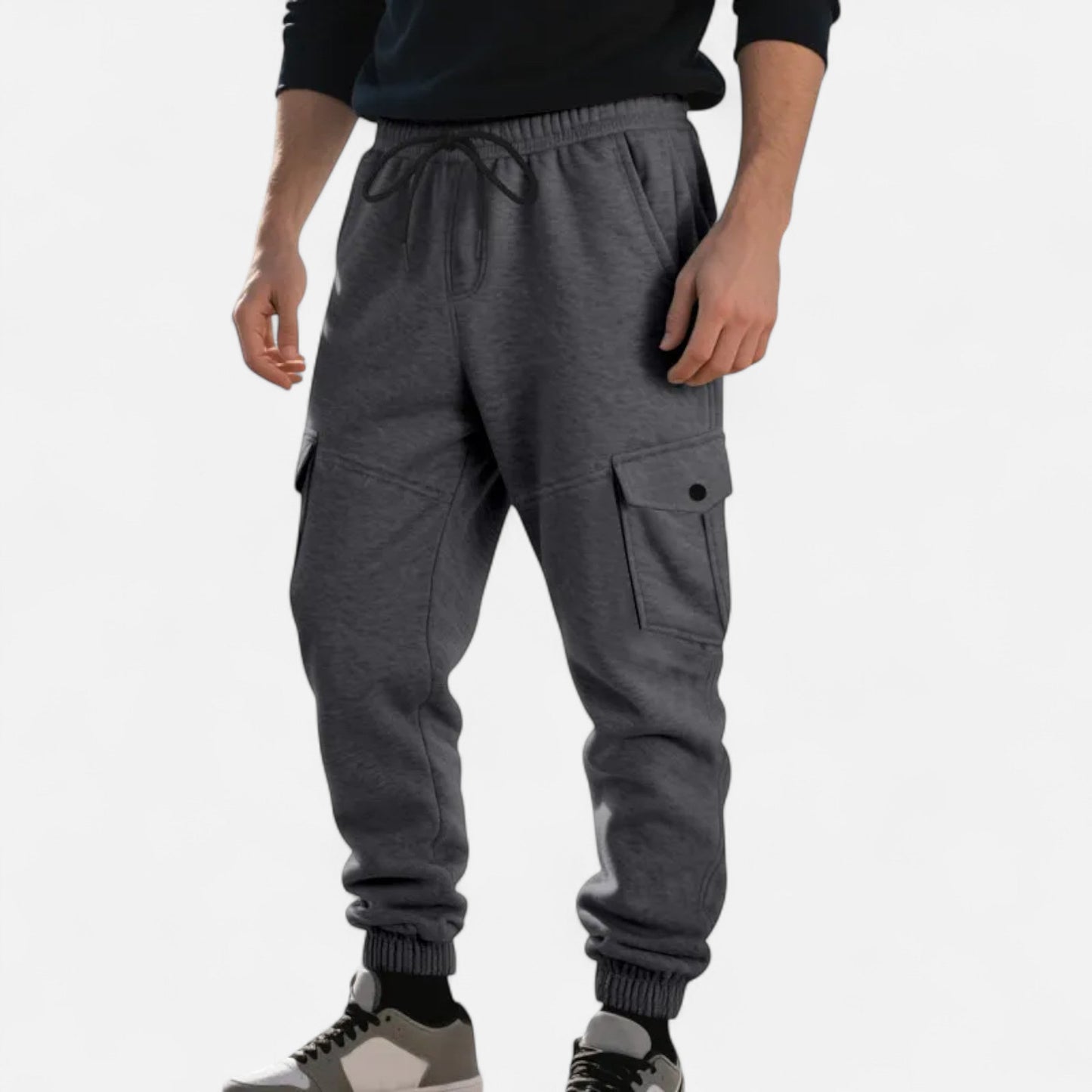 Bequeme Herren Cargo-Hose mit Kordelzug