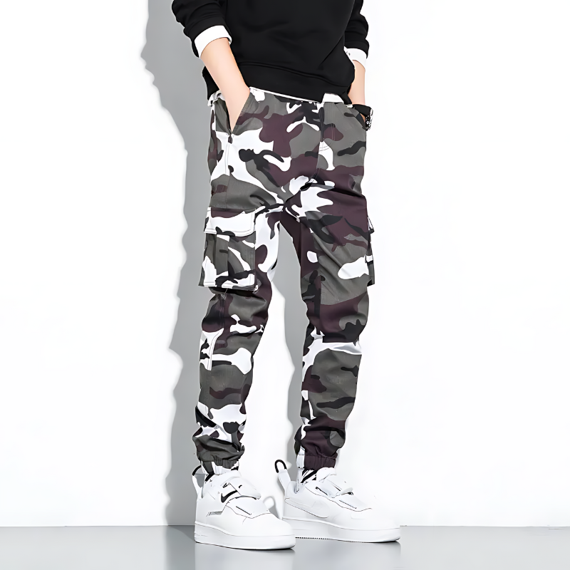 Herren Cargo Jogger Camo SlimFit