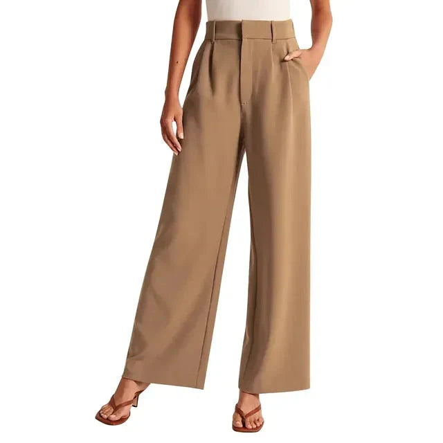 Hohe Hose Weite Bein Damenhose
