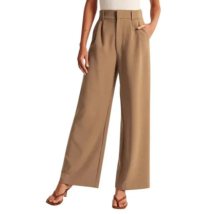 Hohe Hose Weite Bein Damenhose