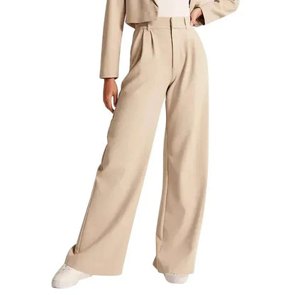 Hohe Hose Weite Bein Damenhose
