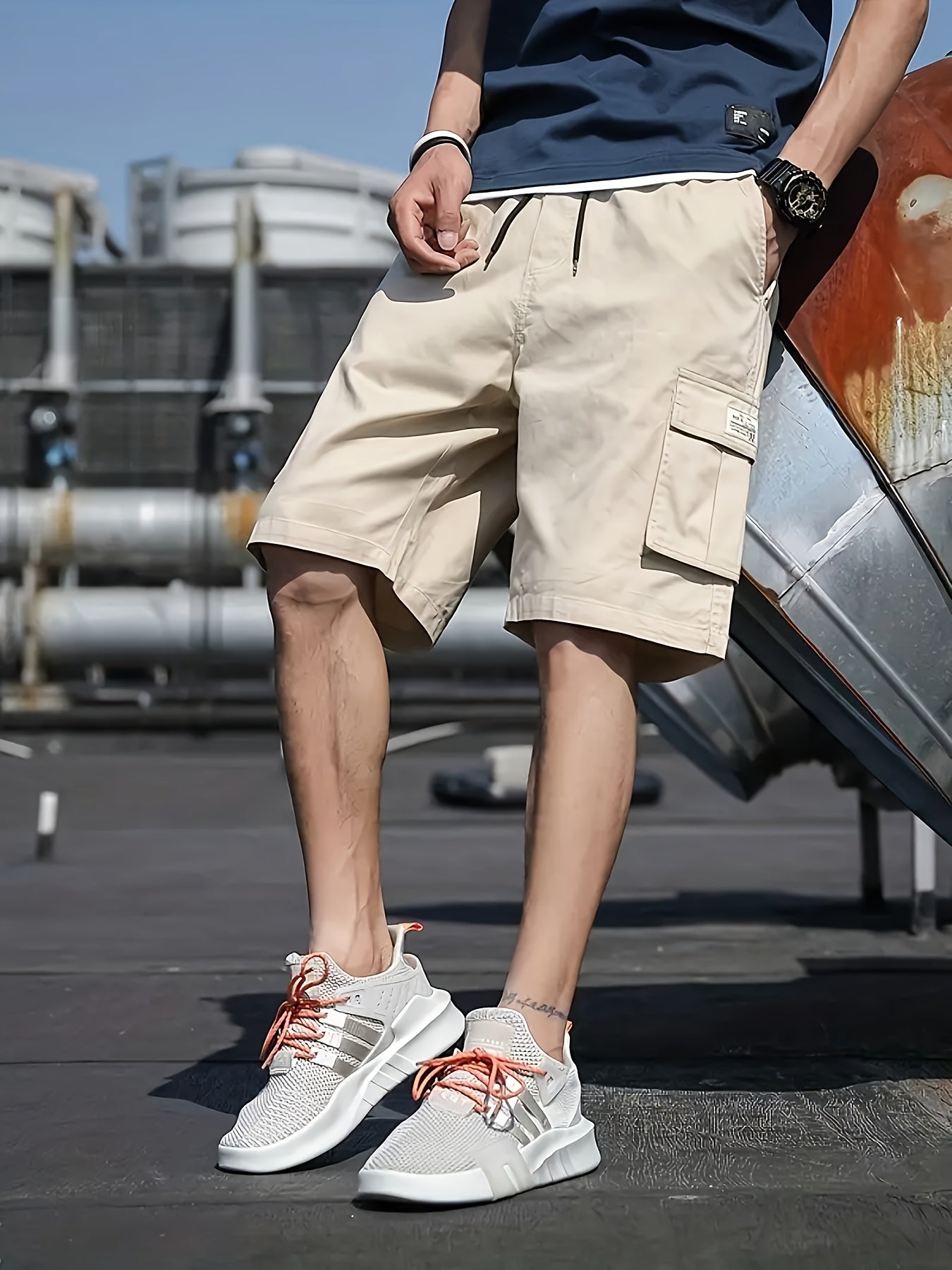 Bequeme Herren Shorts Loose Fit Kordelzug